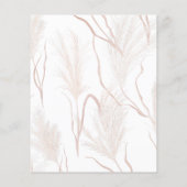 Budget Pampas Grass Terracotta Save the Date (Rückseite)