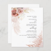 Budget Pampas Grass Terracotta Tan Boho Wedding (Vorne/Hinten)