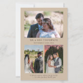 BUDGET Pampas Grass Wedding 3 Foto Zitat Danke (Rückseite)