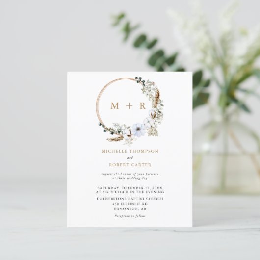 Budget Pampas Grass Wedding Boho AU UK CA (Stehend Vorderseite)