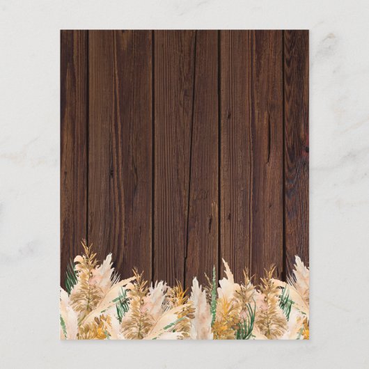 BUDGET Pampas Grass Wood String Lights Hochzeit (Rückseite)