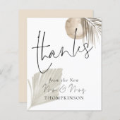 Budget Pampas Script Neu Mr. Wedding Danke (Vorne/Hinten)