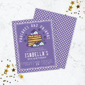 Budget Pancakes und Pajamas Sleepover Einladung