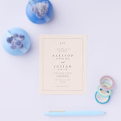Budget Paper Classic Wedding Save the Date Flyer (Einzeln)