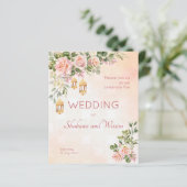 Budget pastel cream roses Moroccan lanterns weddin (Stehend Vorderseite)