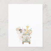 BUDGET Pastel Earthy Safari Wild 1 1. Geburtstag (Rückseite)