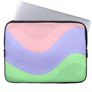 Budget Pastellwelle Laptopschutzhülle