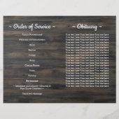 Budget Patriotic Order of Service Memorial Program (Rückseite)