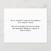 Budget Peace Out 2 Foto 2022 Grad Black Announce (Rückseite)