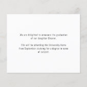 Budget Peace Out 2 Foto 2022 Grad Lila Ankündigung (Rückseite)