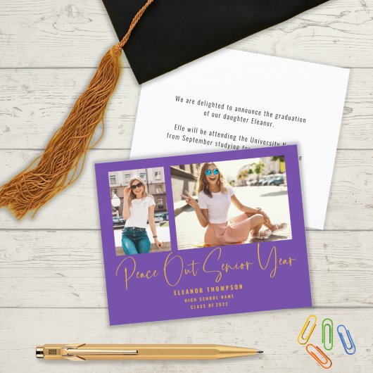 Budget Peace Out 2 Foto 2022 Grad Lila Ankündigung