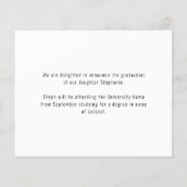 Budget Peace Out 2 Fotos 2022 Grad Ankündigung (Rückseite)