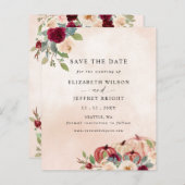 Budget Peach Pumpkins Land fällt Save the Date (Vorne/Hinten)