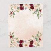 Budget Peach Pumpkins Land fällt Save the Date (Rückseite)