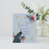 BUDGET Peacock Blue Burgundy Winter Hochzeit im He (Stehend Vorderseite)