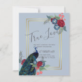 BUDGET Peacock Blue Burgundy Winter Hochzeit im He (Vorderseite)