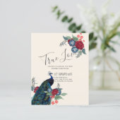 BUDGET Peacock Blue Burgundy Winter Hochzeit im He (Stehend Vorderseite)
