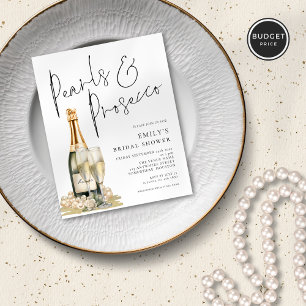 Budget Pearls Prosecco Brautparty Invit