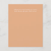 BUDGET PEONIES Pink Sage Peach Wedding (Rückseite)
