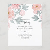 BUDGET PEONIES Pink Sage Peach Wedding (Vorderseite)