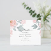 BUDGET PEONIES Pink Sage Peach Wedding (Stehend Vorderseite)