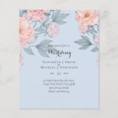 BUDGET PEONIES Pink Sage Peach Wedding (Vorderseite)