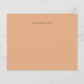 BUDGET PEONIES Pink Sage Peach Wedding Flyer (Hinten)