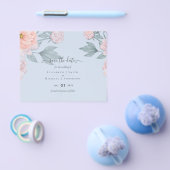 BUDGET PEONIES Pink Sage Peach Wedding Flyer (Einzeln)