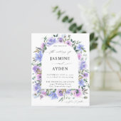 Budget Peri & Lila Blumenarschhochzeit (Stehend Vorderseite)