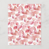 Budget Perlen & Prosecco Bridal Dusche Einladung (Rückseite)