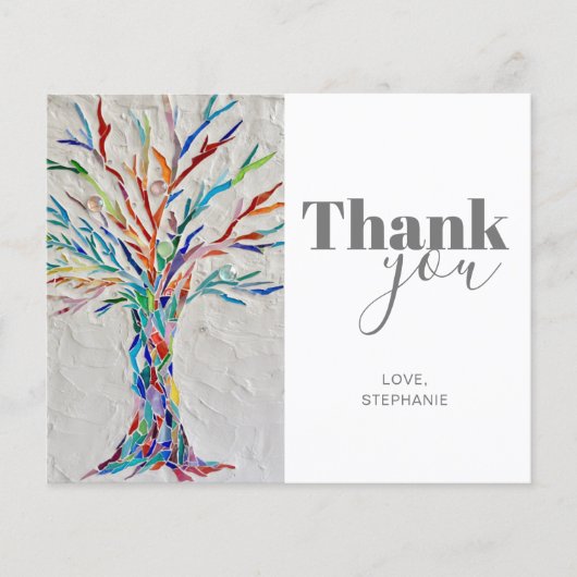 Budget Personalisiert Dankeschön Karte (Vorderseite)