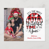 Budget Personalisiert Name Weihnachtskarte (Vorderseite)