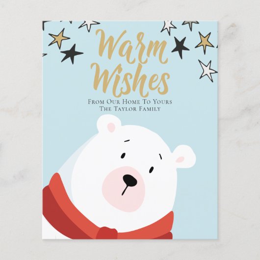 BUDGET Personalisiert Polar Bären Weihnachten (Vorderseite)