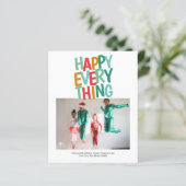 Budget Personalisierte Foto Weihnachtskarte (Stehend Vorderseite)