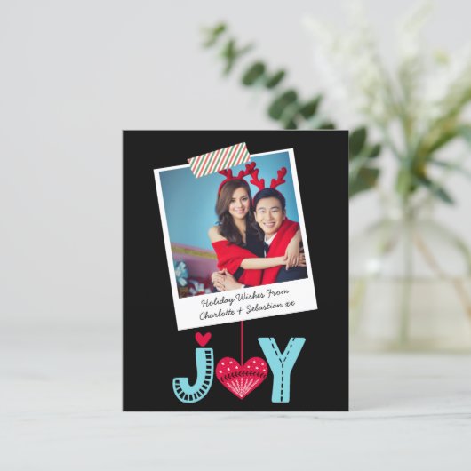 Budget Personalisierte Foto Weihnachtskarte (Stehend Vorderseite)