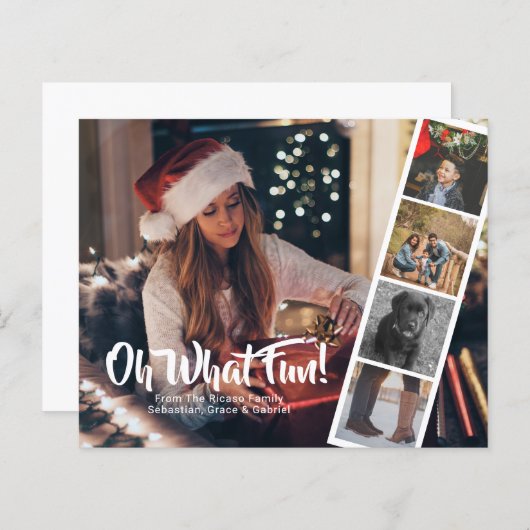 Budget Personalisiertes Foto Oh, was Spaß-Karte (Vorne/Hinten)