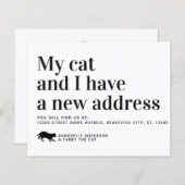 Budget Pet Cat Wir haben eine neue Adressenbewegun (Vorne/Hinten)