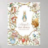 Budget Peter the Rabbit Baby Dusche Begrüßungszeic Poster (Vorne)