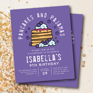 Budget Pfannkuchen und Schlafanzug Einladung zur P Flyer