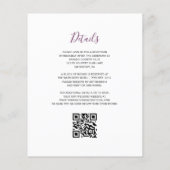 Budget-Pflaume-Blumen-QR-Code-Hochzeit (Rückseite)