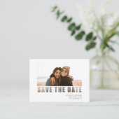 Budget Photo All in One QR Code Wedding Invitation Visitenkarte (Stehend Vorderseite)