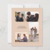 Budget Photo Brown Gold Agate Tan Save the Date (Rückseite)