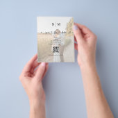 Budget Photo Heart Script Wedding Save the Date Flyer (Gruppe)