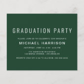 Budget Photo Masters Degree Green Graduation Party (Rückseite)