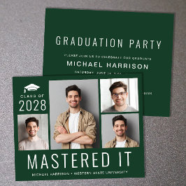 Budget Photo Masters Degree Green Graduation Party