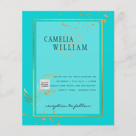 BUDGET Photo Wedding Invitation Save the Date Flyer