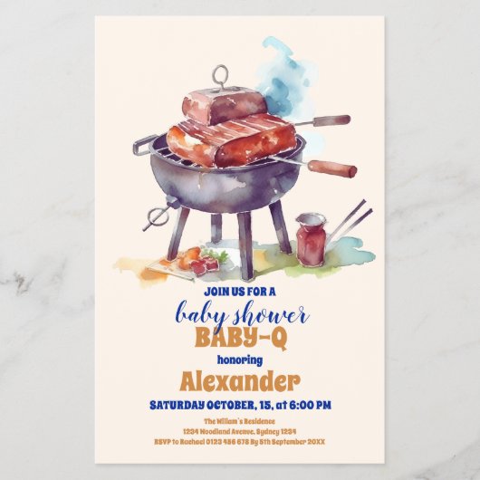Budget Picnic Cloud Baby Q Babydusche Flyer (Vorne)