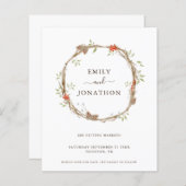 Budget Pine Berries feierliche Hochzeit retten Dat (Vorne/Hinten)