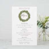 Budget Pine Cone Wreath Weihnachtsmenü (Stehend Vorderseite)