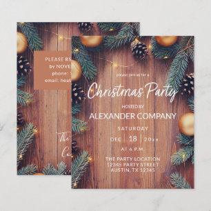 Budget Pine & Gold Ornament Rustikales Weihnachtsf